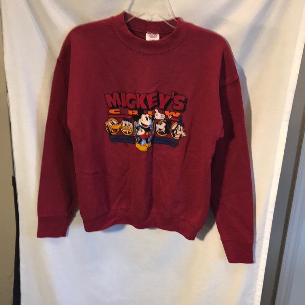 Mickey & Co. ladies size M burgundy sweatshirt